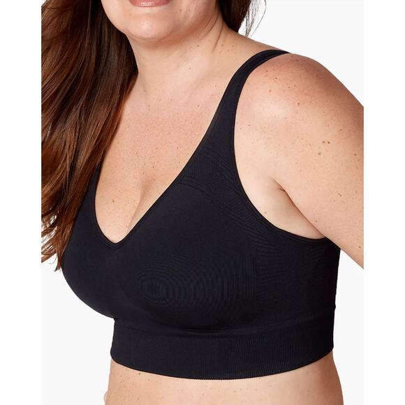 Brand New Curveez Women's 2XL XXL Black Full Support Bra - Picture 2 of 9